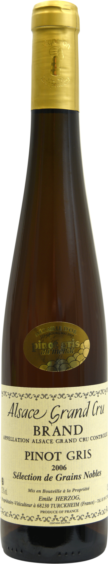 Pinot Gris Grand Cru Brand Sélection de Grains Nobles Vins dAlsace